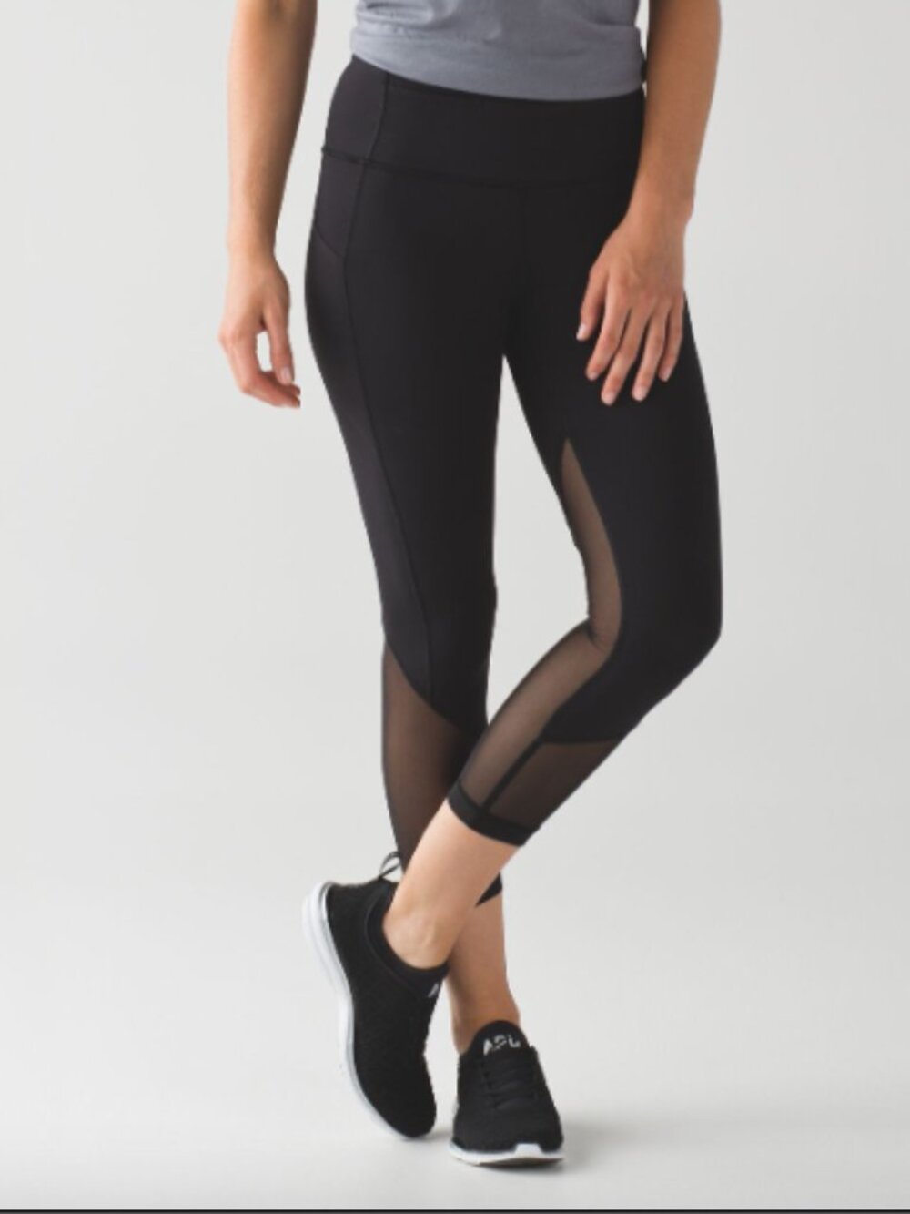 Lululemon Pace Rival Crop *Full-On Luxtreme 22" size 4 Black Leggings